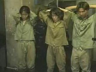 Female Prisoner Electrifying Fuck with XXX Soldiers in Japan