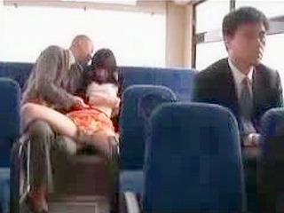 Sexually horny Nippon girl rides dirty old man on the Tokyo bus to Thailand XXX porn destination.