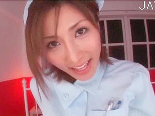 Japanese nurse's wicked pecker sucking will make your dick throb